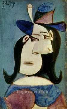 帽子をかぶった女性の胸像 2 1939年 パブロ・ピカソ Oil Paintings